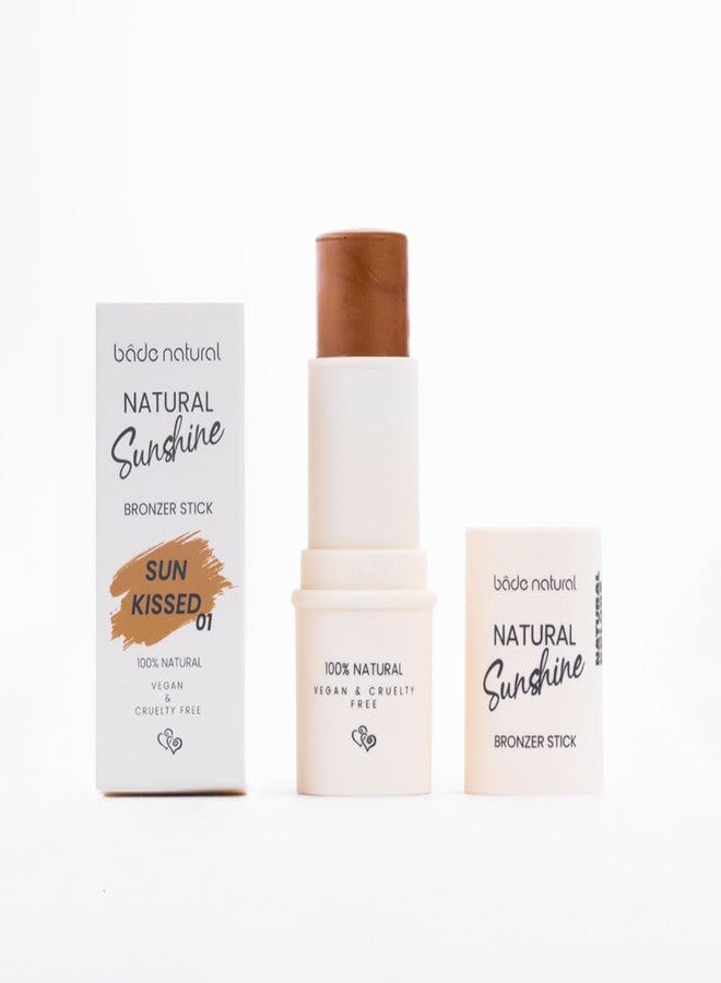 Bade Natural Bronzer Stick Sun Kissed 01 – 100% Natural Creamy Contour & Glow Stick – Mica Mineral Radiance, Hydrating & Blendable - Image 1